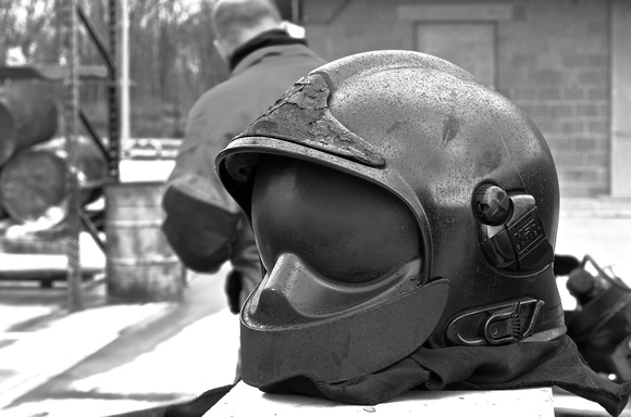 Gallet firefighter helmet.
